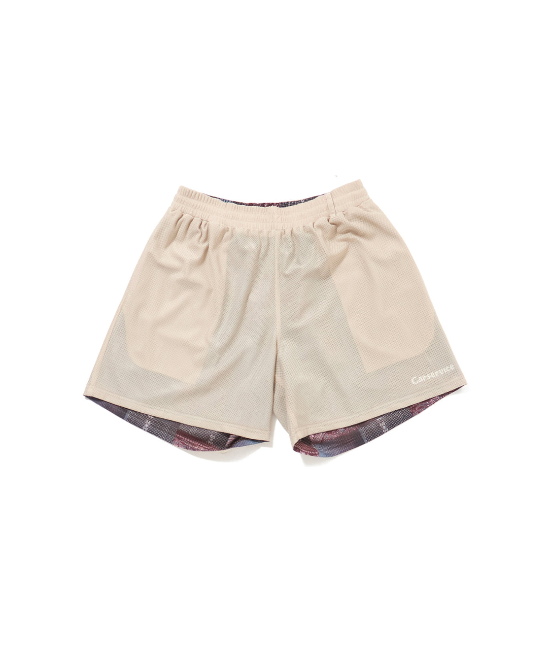 "CAR SERVICE" 2FACE MESH SHORT PANTS
