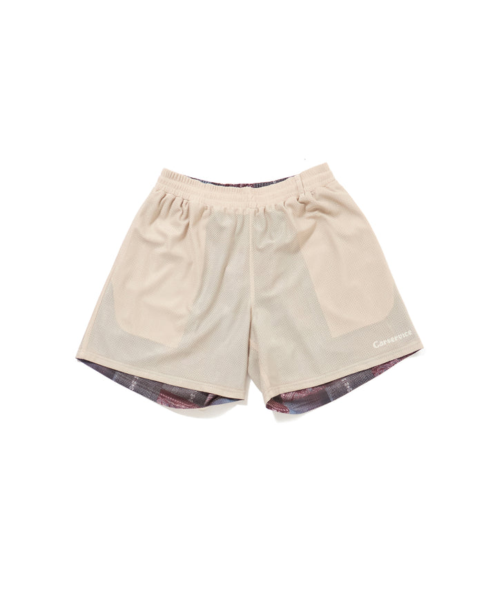 "CAR SERVICE" 2FACE MESH SHORT PANTS