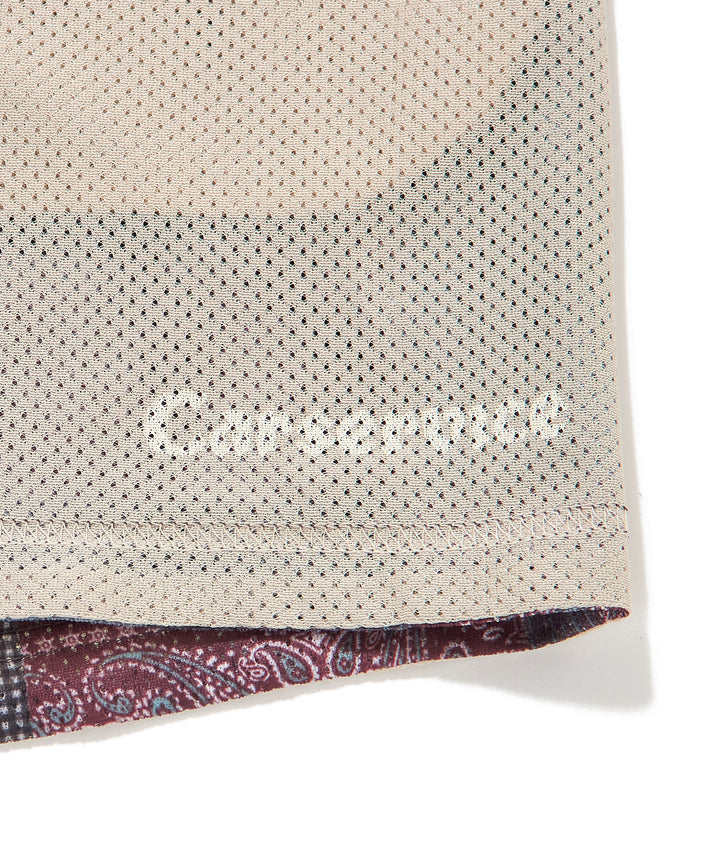 "CAR SERVICE" 2FACE MESH SHORT PANTS