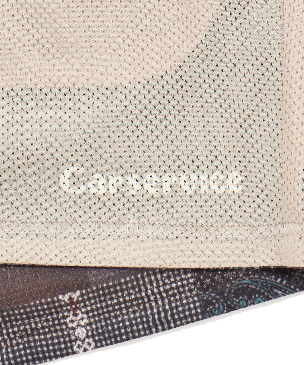 "CAR SERVICE" 2FACE MESH SHORT PANTS