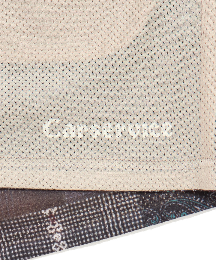 "CAR SERVICE" 2FACE MESH SHORT PANTS