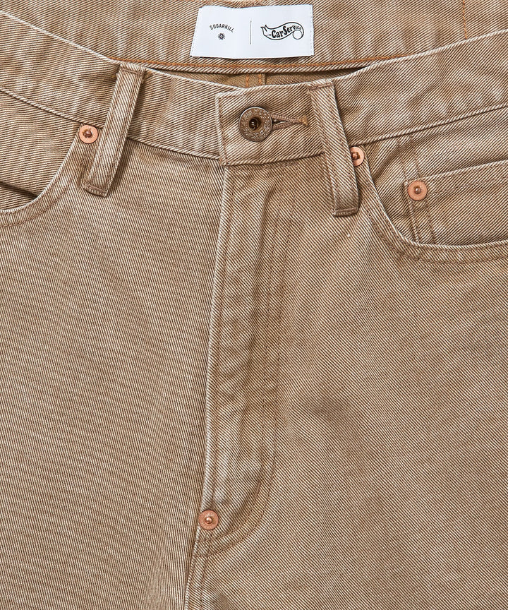 "CAR SERVICE" MODERN DENIM BUGGY SHORT CUT