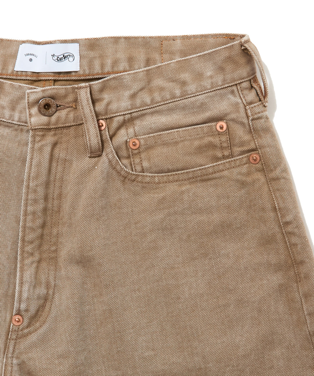 "CAR SERVICE" MODERN DENIM BUGGY SHORT CUT