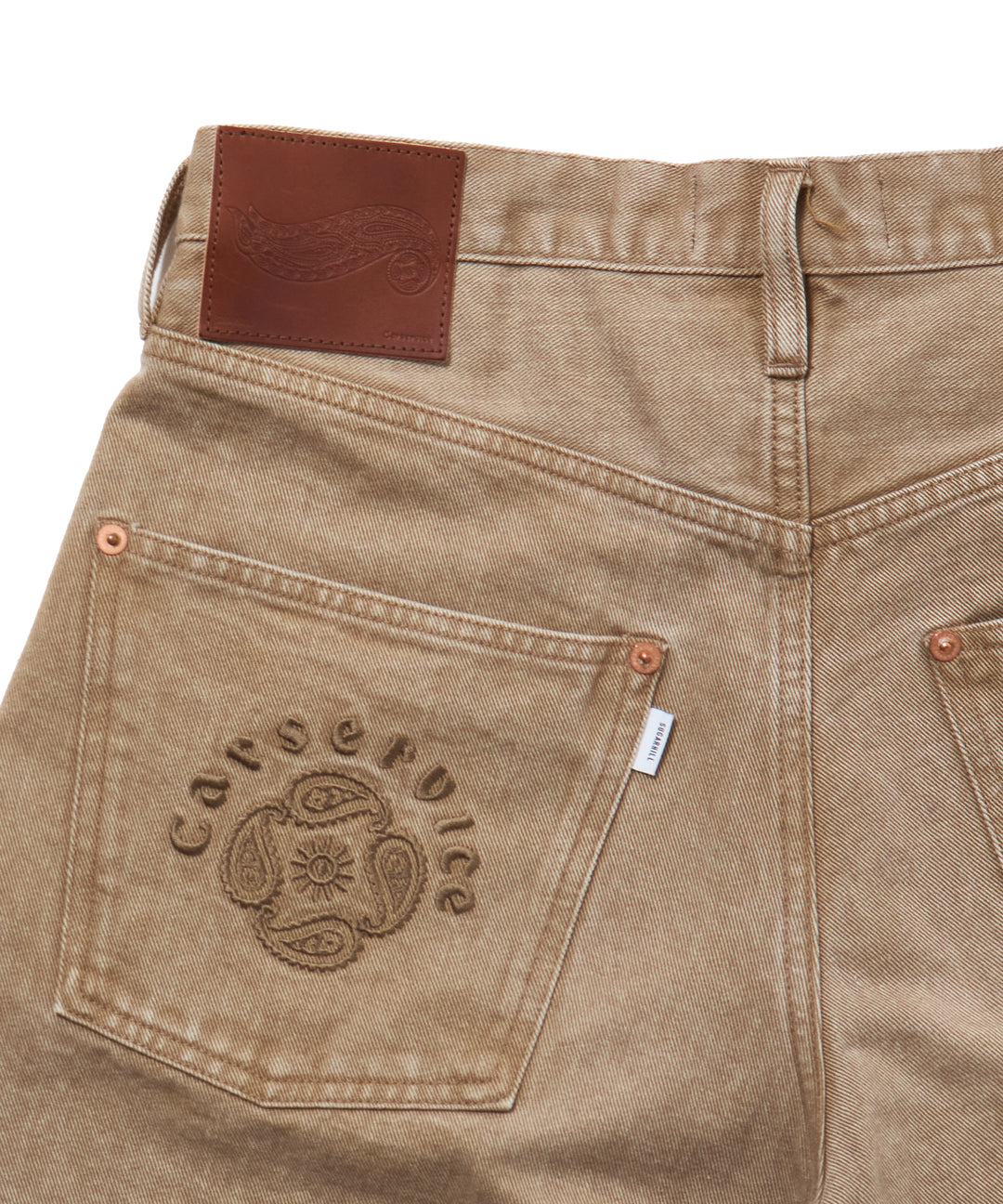 "CAR SERVICE" MODERN DENIM BUGGY SHORT CUT