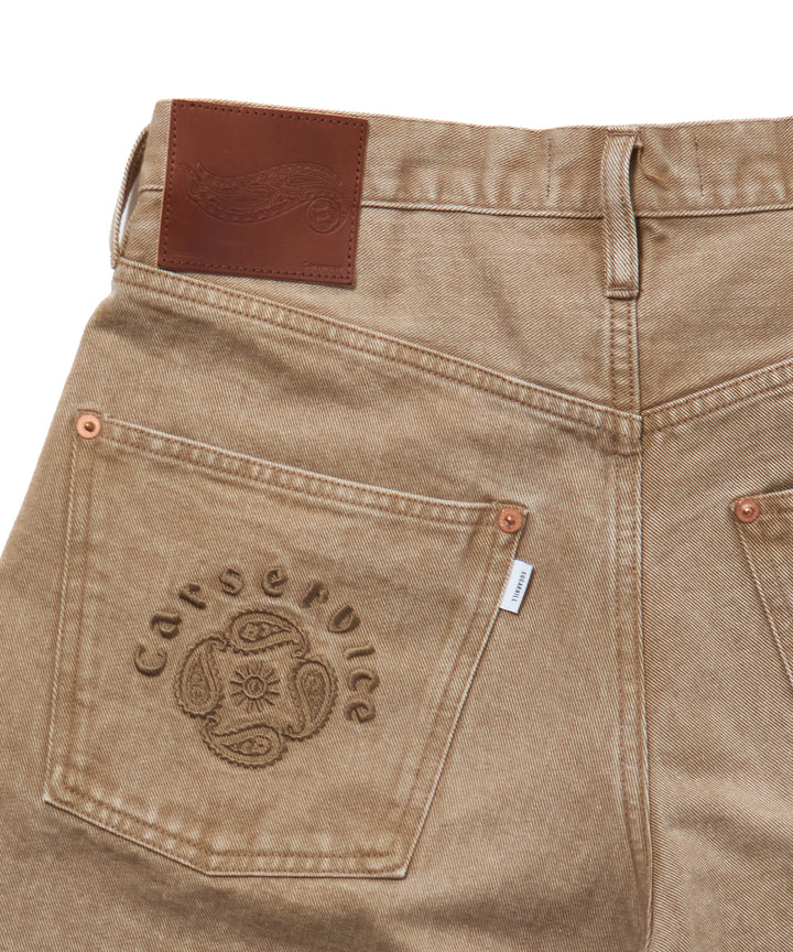 "CAR SERVICE" MODERN DENIM BUGGY SHORT CUT