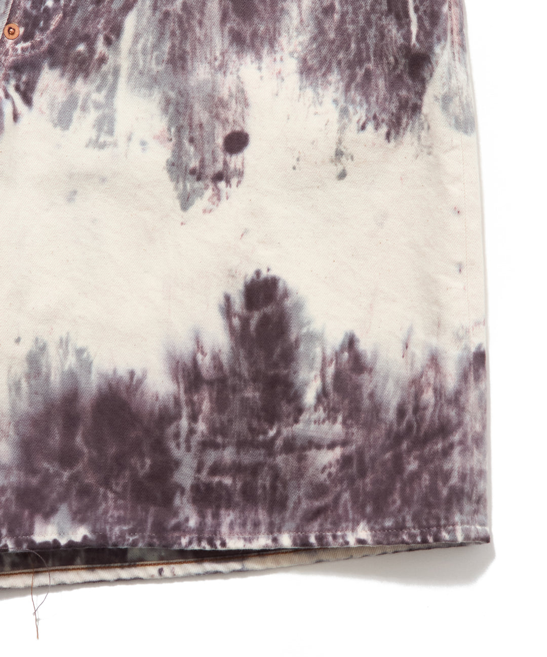 MELT DYE MODERN DENIM BUGGY SHORT CUT