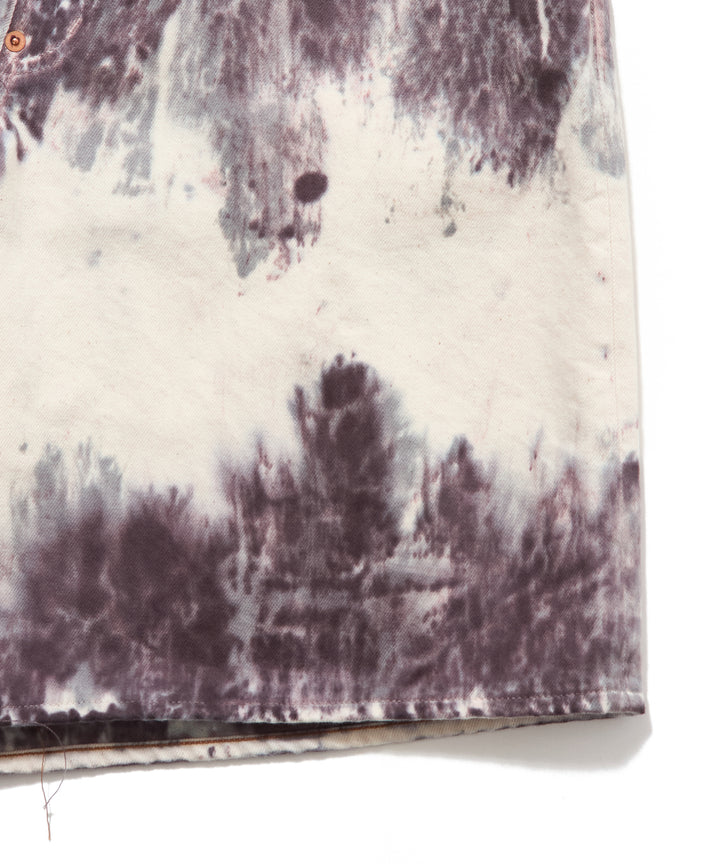 MELT DYE MODERN DENIM BUGGY SHORT CUT