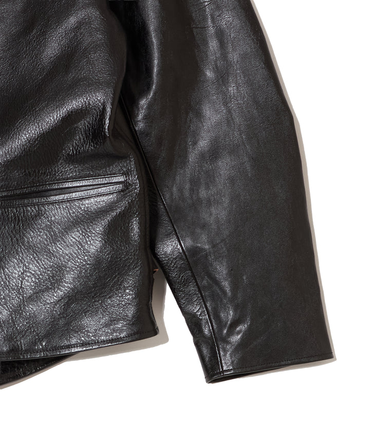 SHRINK LEATHER DOUBLE BLOUSON