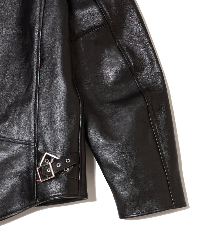 SHRINK LEATHER DOUBLE BLOUSON
