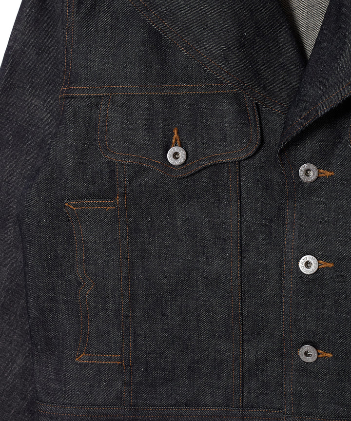 LAPEL DENIM JACKET