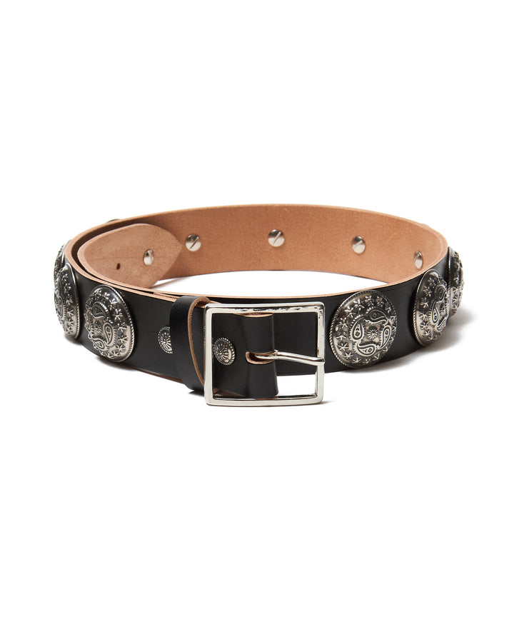 OVAL BUCKLE STUDDED BELT
