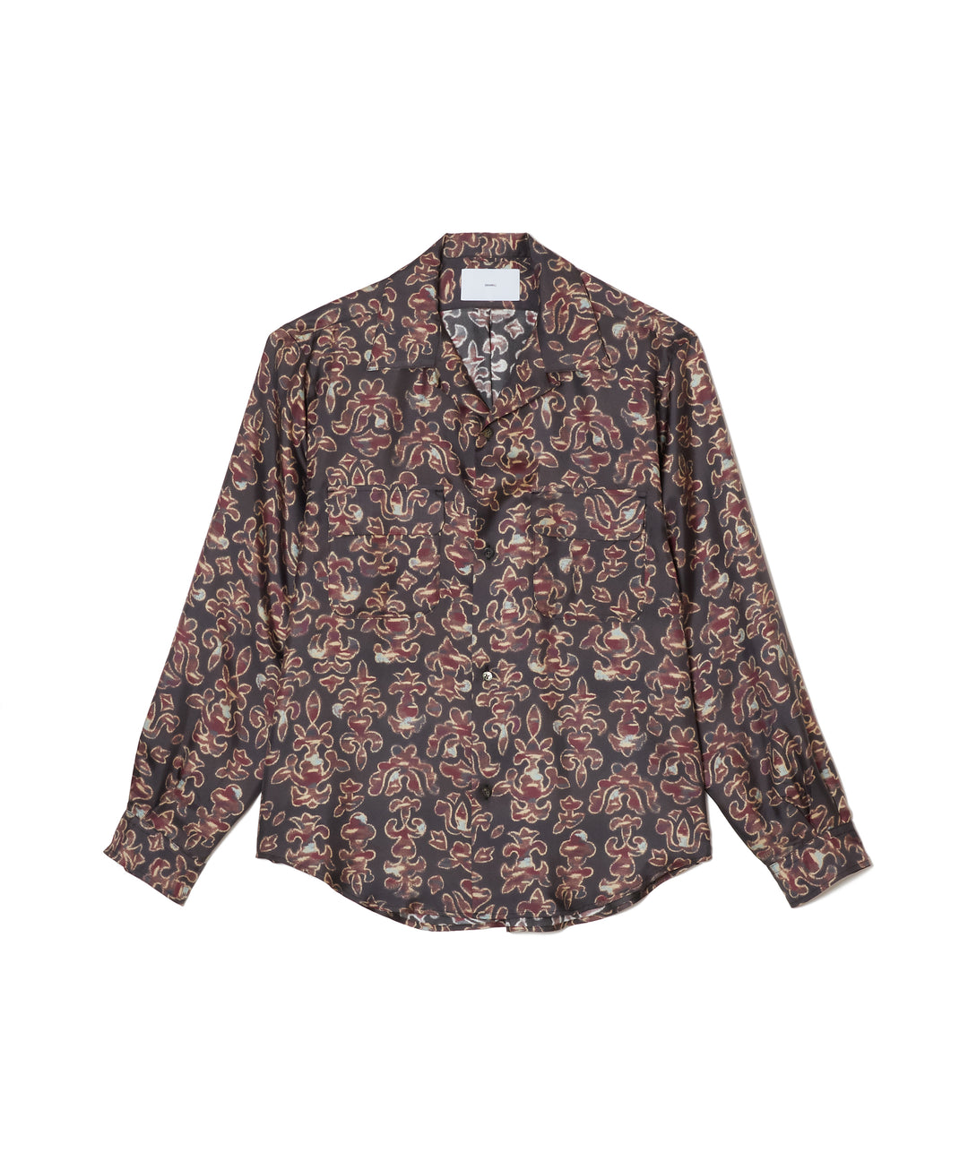 SILK OPEN COLLER SHIRT