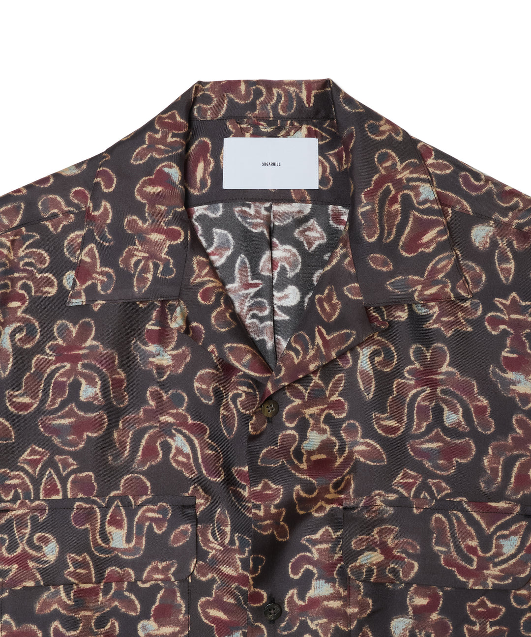 SILK OPEN COLLER SHIRT