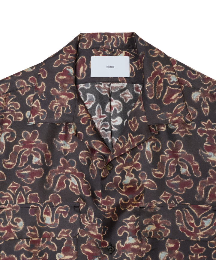SILK OPEN COLLER SHIRT