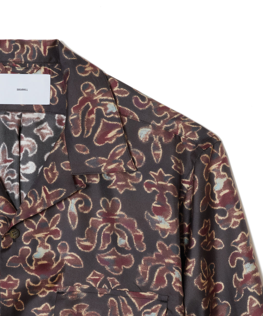 SILK OPEN COLLER SHIRT