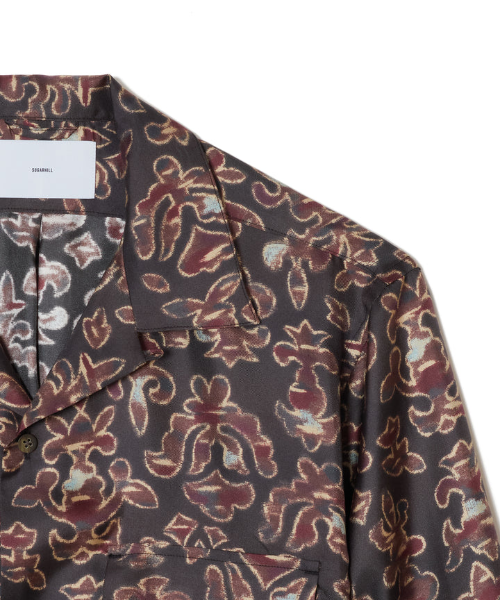 SILK OPEN COLLER SHIRT
