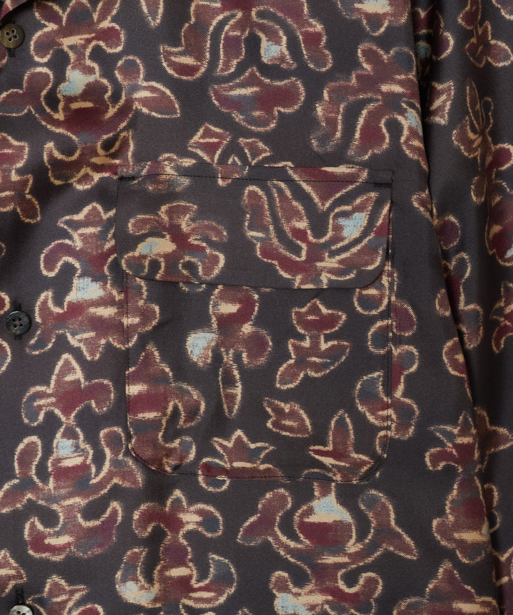 SILK OPEN COLLER SHIRT