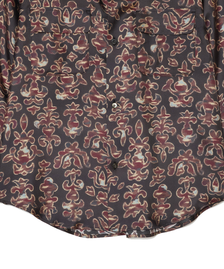 SILK OPEN COLLER SHIRT