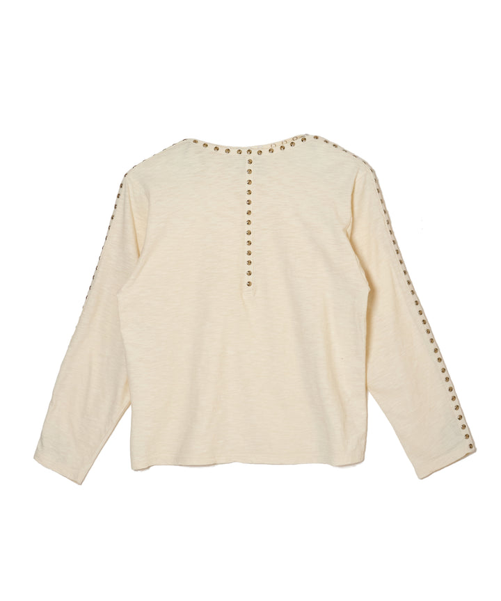 PEARL BUTTON TEE