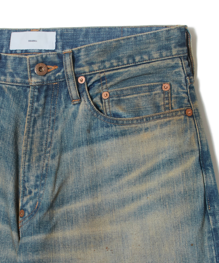 FADED MODERN DENIM PANTS WIDE CUT