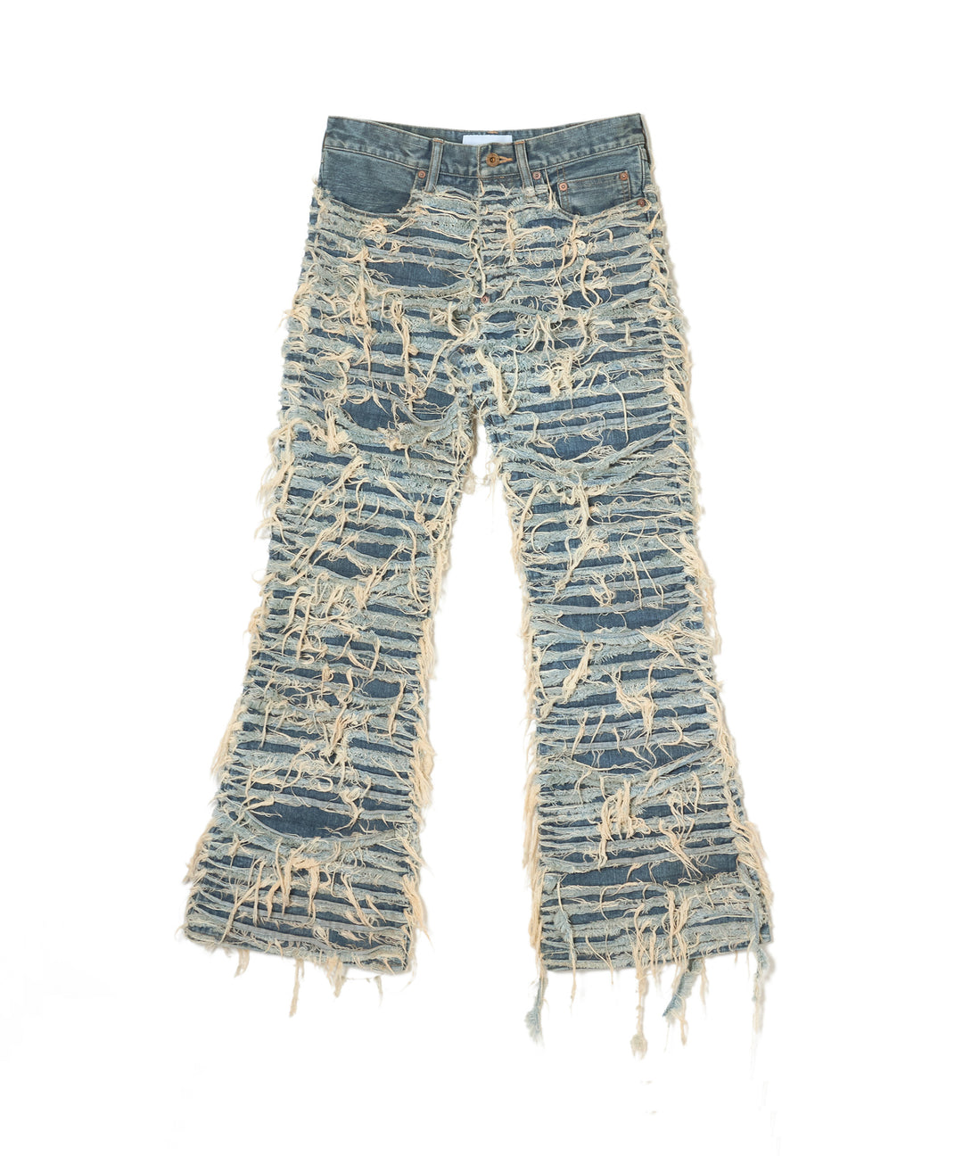 SLASHER MODERN DENIM PANTS FLARED CUT