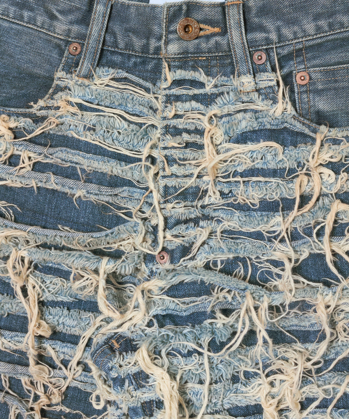 SLASHER MODERN DENIM PANTS FLARED CUT