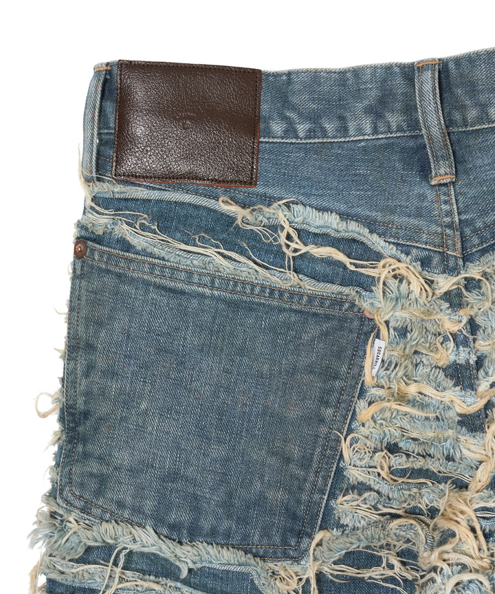 SLASHER MODERN DENIM PANTS FLARED CUT