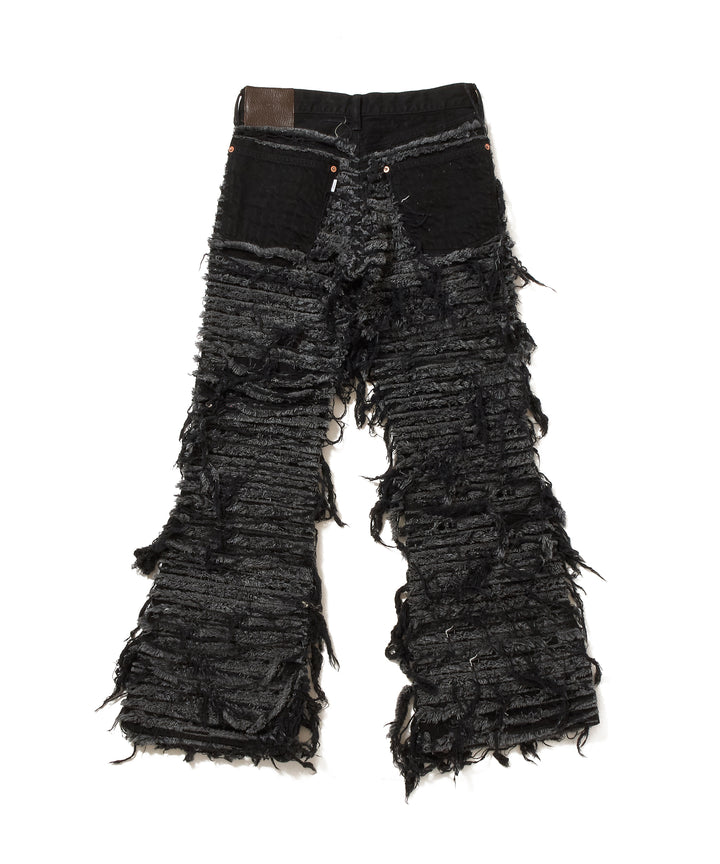 SLASHER MODERN DENIM PANTS FLARED CUT