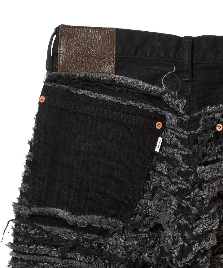 SLASHER MODERN DENIM PANTS FLARED CUT