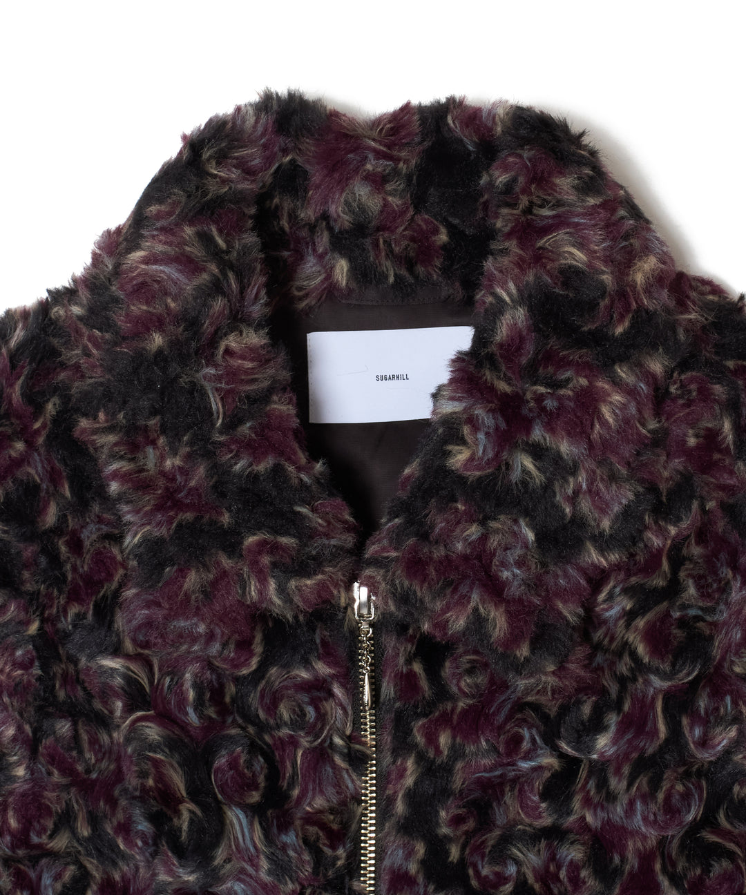 JACQUARD FUR ZIP JACKET