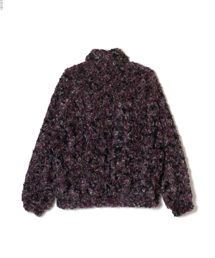 JACQUARD FUR ZIP JACKET