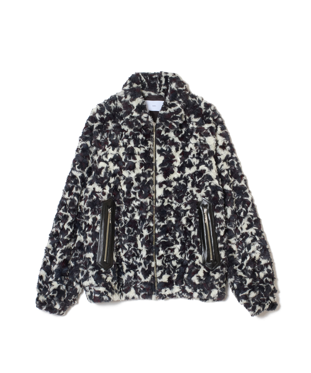 JACQUARD FUR ZIP JACKET
