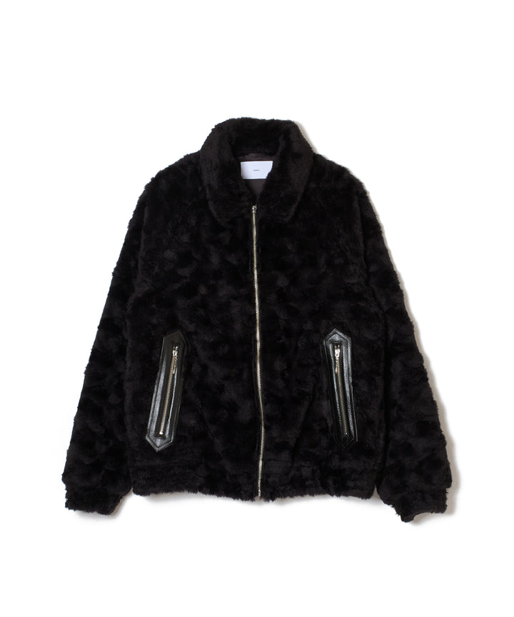 FUR DOUBLE ZIP JACKET