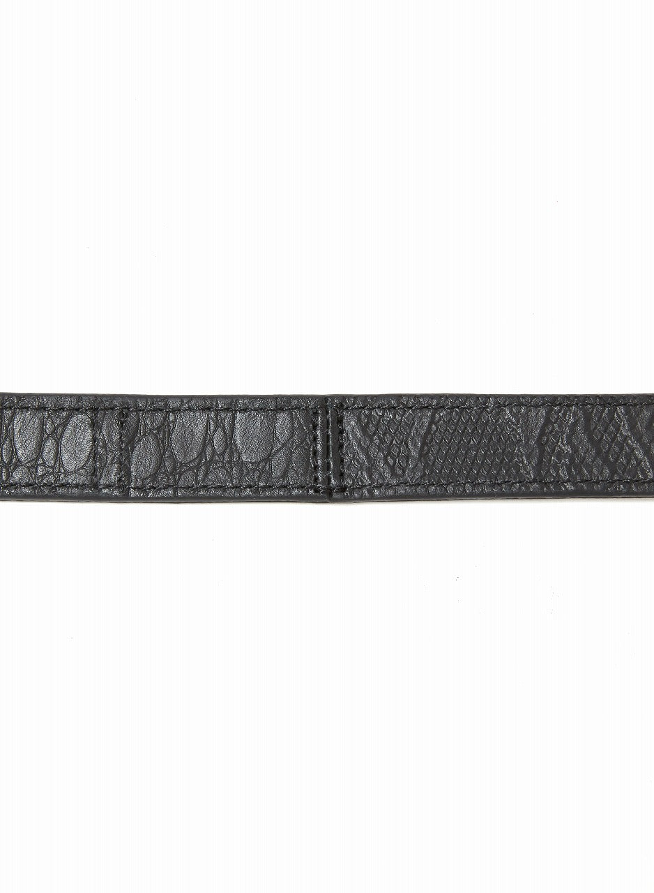 MULTI LEATHER BELT WITH SILVER BUCKLE