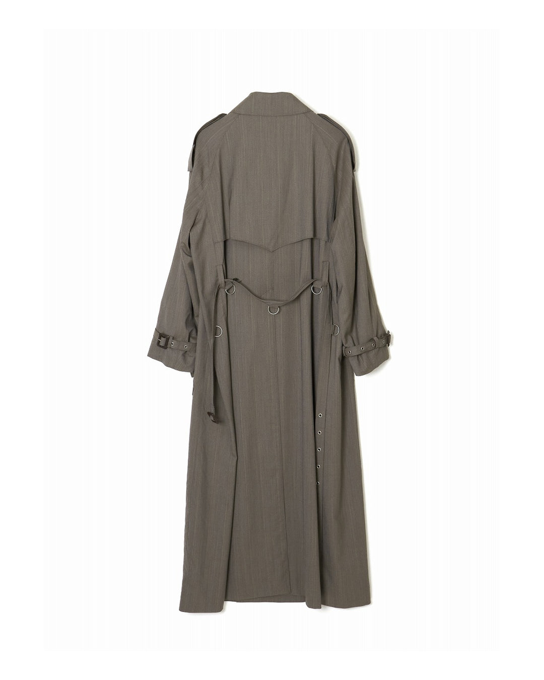 HEATHER WOOL TRENCH COAT