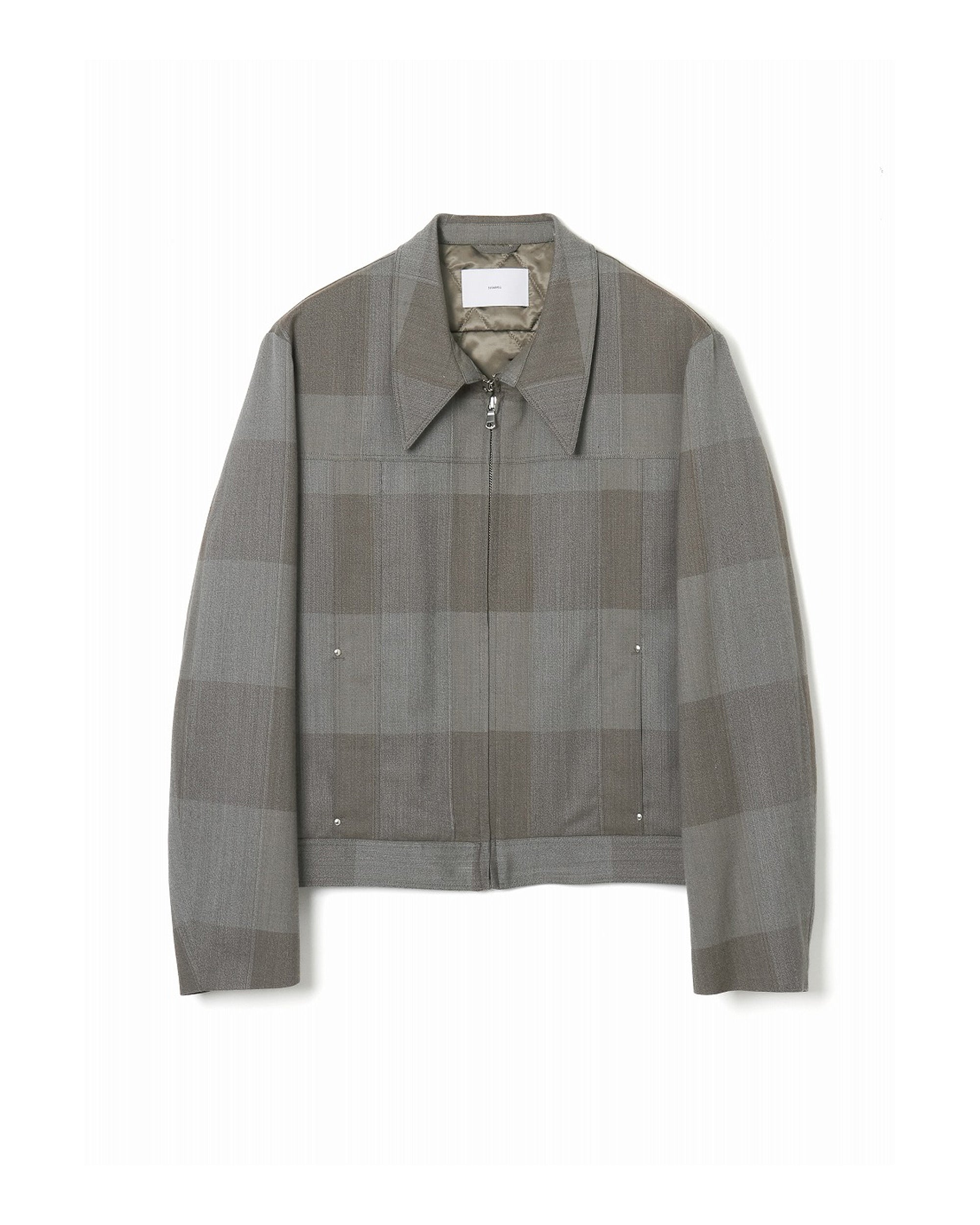 HEATHER WOOL PLAID SWINGTOP