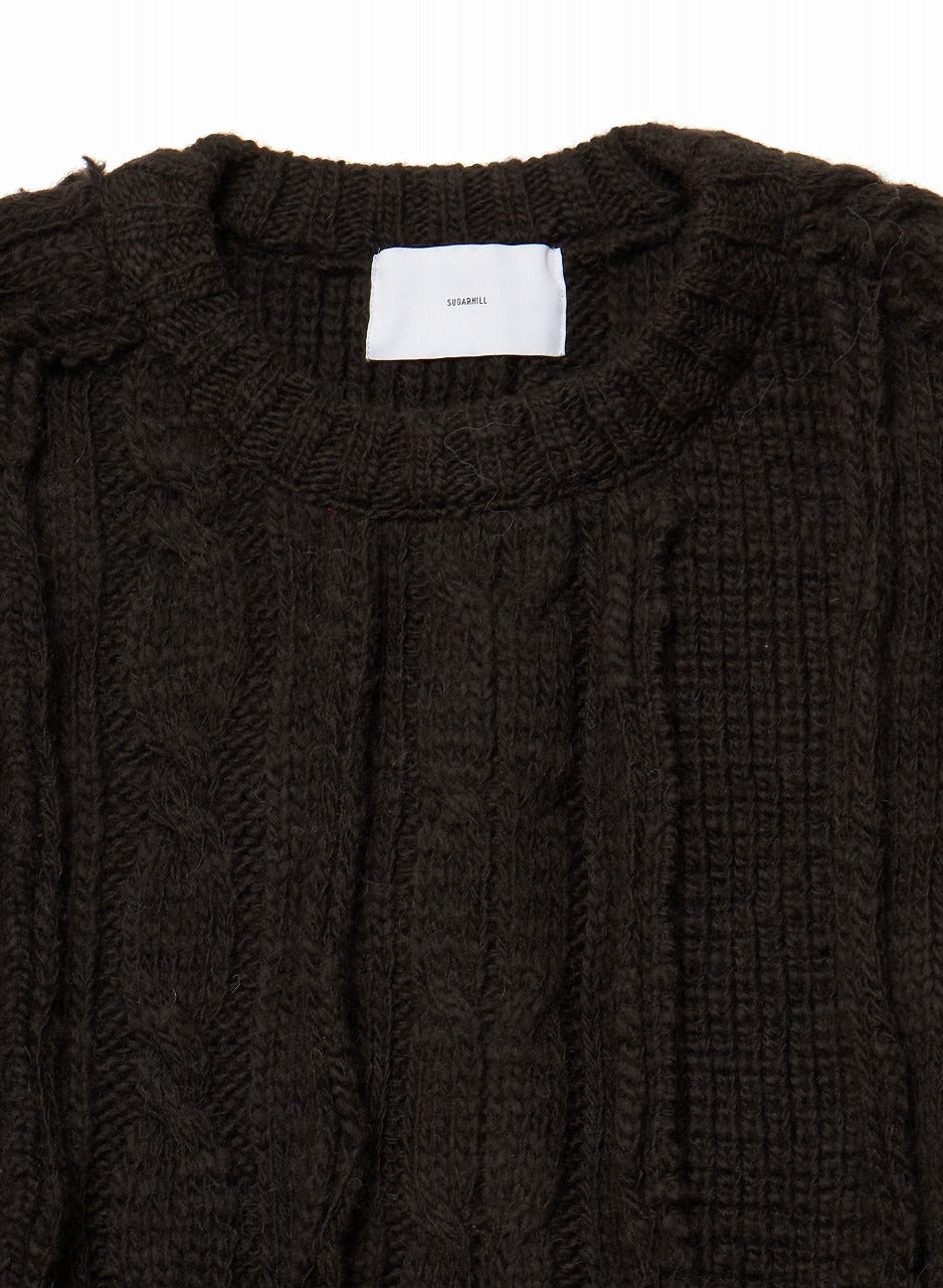 CABLE BUG KNIT SWEATER