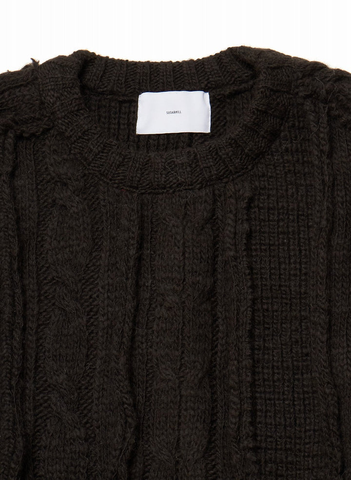 CABLE BUG KNIT SWEATER