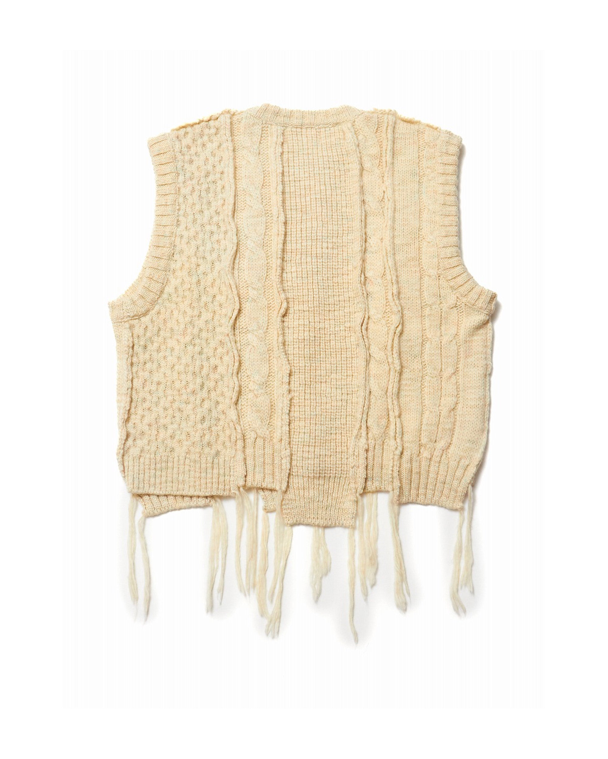 MULTI COLOR CABLE BUG KNIT VEST – SUGARHILL TOKYO