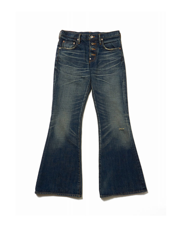 MUSTY FADED BELL BOTTOM DENIM PANTS