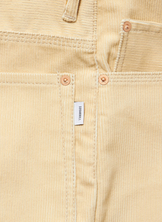 CORDUROY DOUBLE KNEE DENIM PANTS