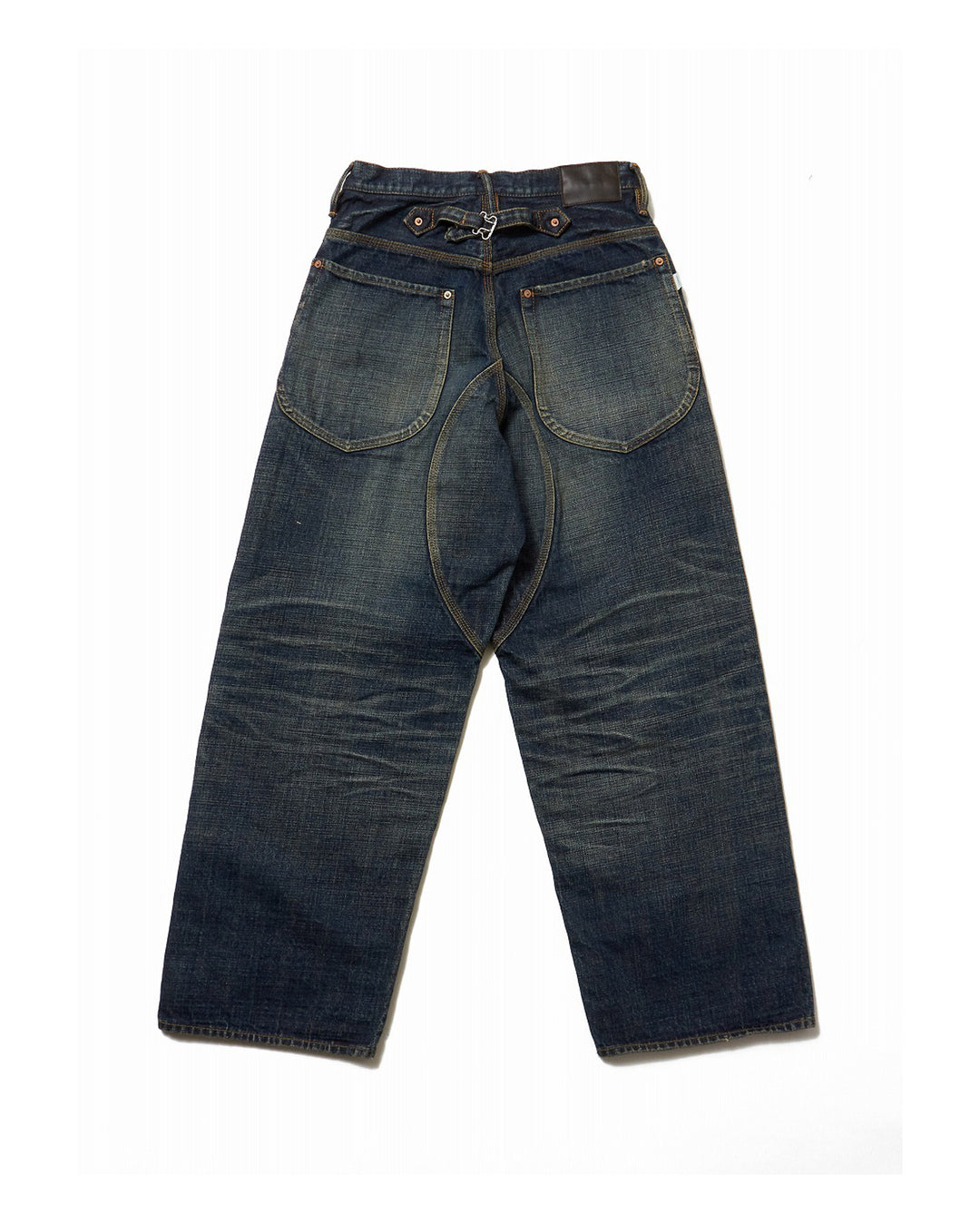 MUSTY FADED DOUBLE KNEE DENIM PANTS