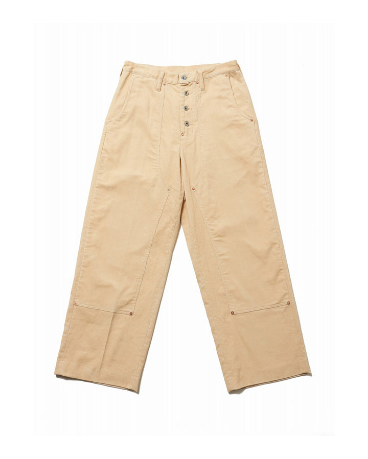 CORDUROY DOUBLE KNEE WIDE TROUSERS