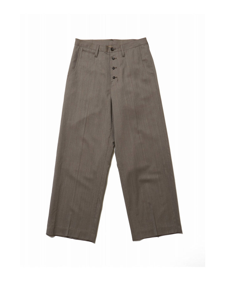 HEATHER WOOL WIDE TROUSERS