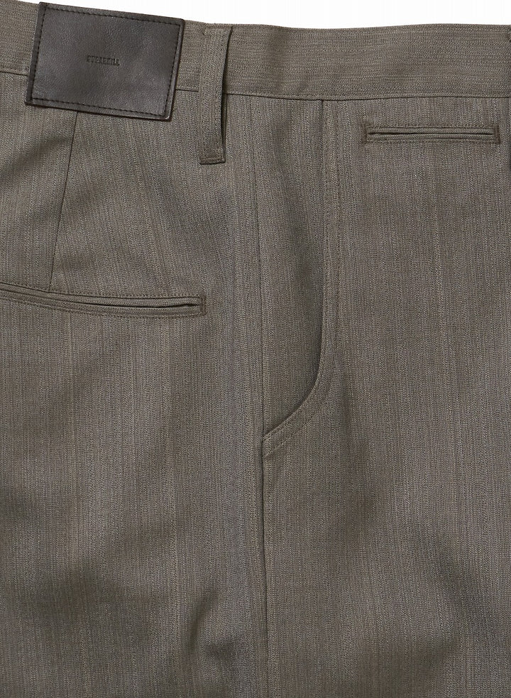 HEATHER WOOL WIDE TROUSERS