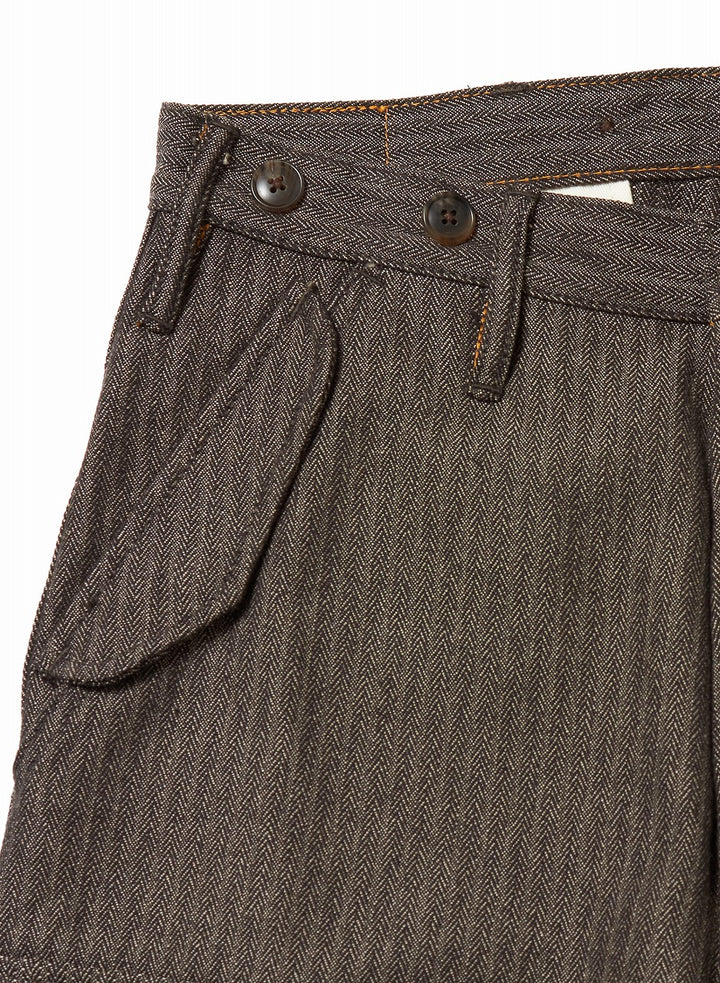 HERRINGBONE CARGO PANTS