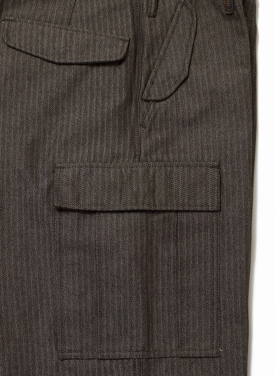 HERRINGBONE CARGO PANTS