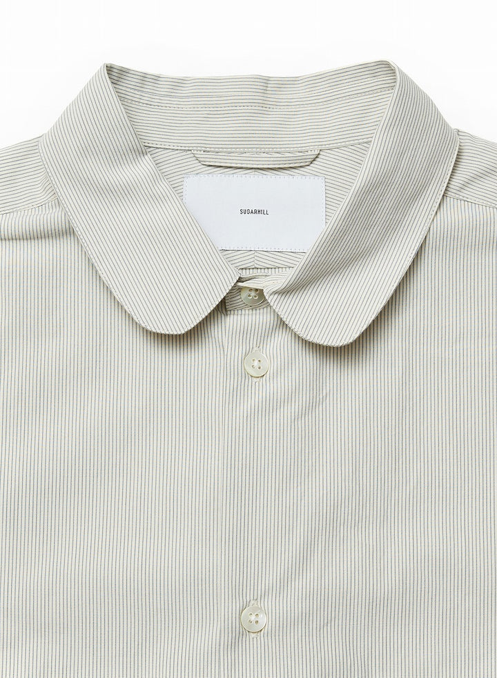 STRIPE ROUND-COLLAR SHIRT