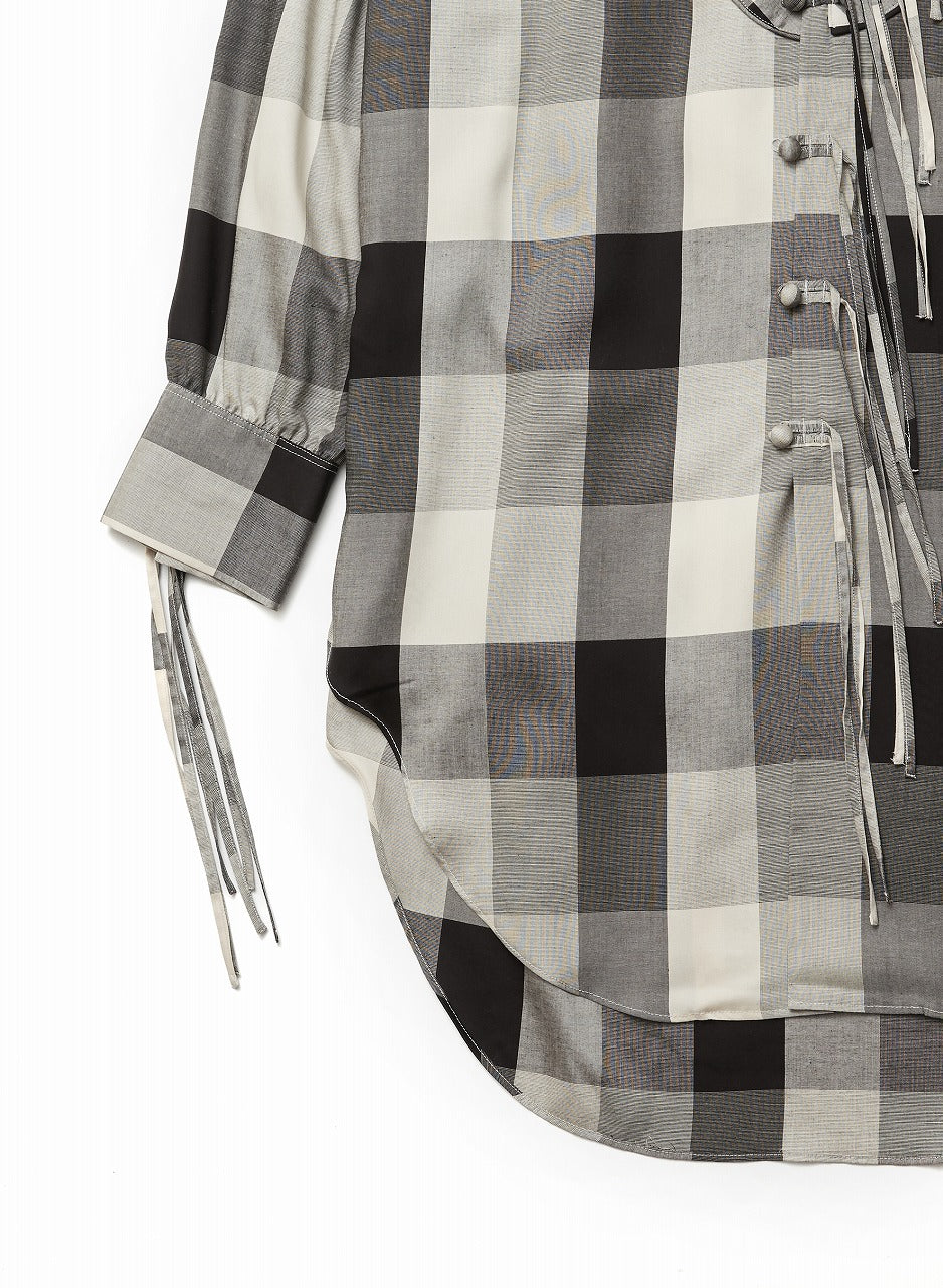 BLOCK CHECK CORDED SHIRT