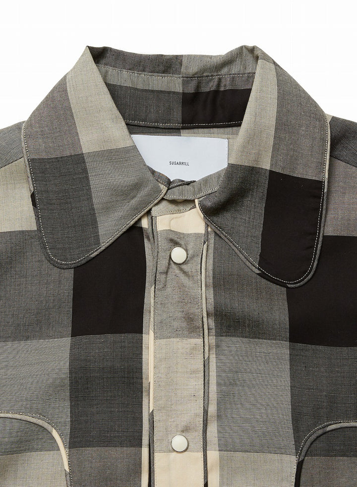 BLOCK CHECK WESTERN SHIRT